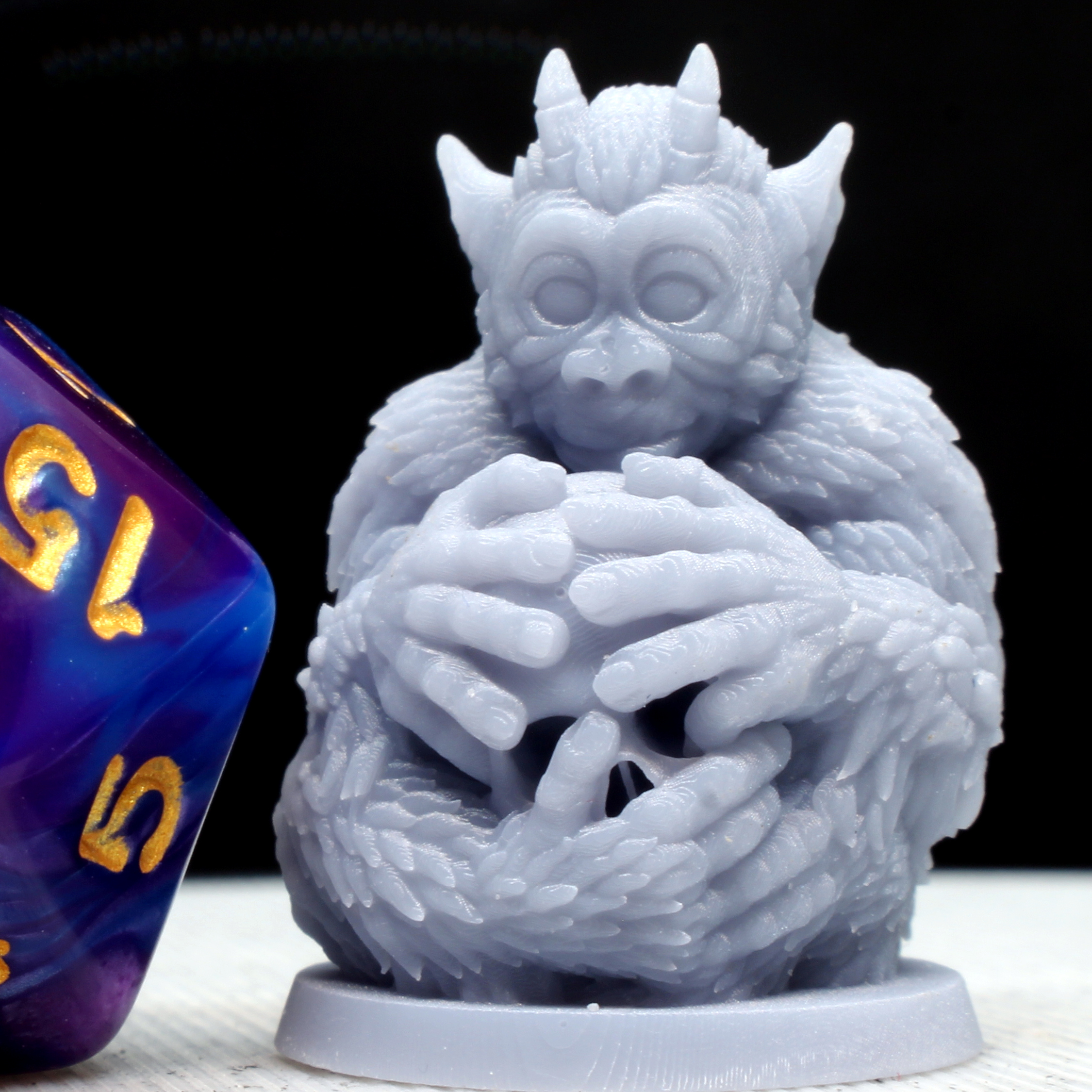 Resin Miniature - Baby Yeti for Dungeons and Dragons — GriffonCo Shoppe LLC
